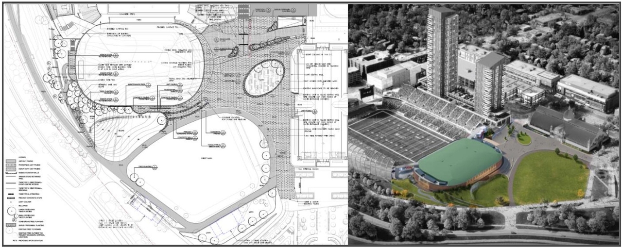 Construction site plan for project from page 1 of the file '2025-03-13 - UDRP Recommendations - D07-12-24-0082'