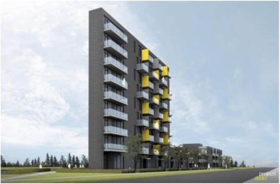 Rendering of building from page 35 of the file '2024-12-06 - Urban Design Brief - D07-12-24-0086'