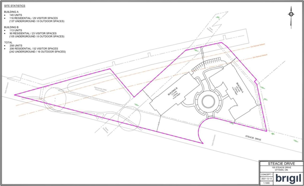 Construction site plan for project from page 46 of the file '2024-12-06 - Urban Design Brief - D07-12-24-0086'