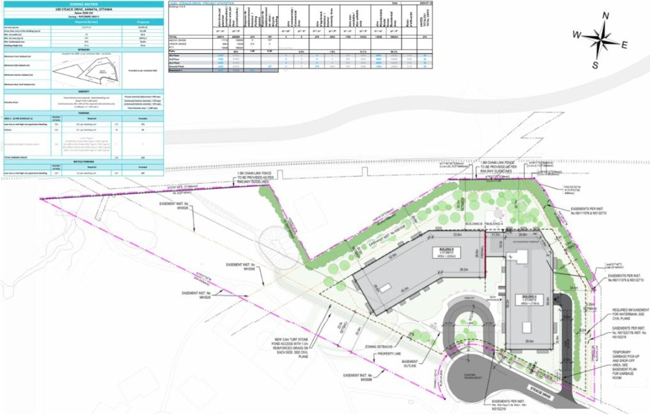 Construction site plan for project from page 47 of the file '2024-12-06 - Urban Design Brief - D07-12-24-0086'