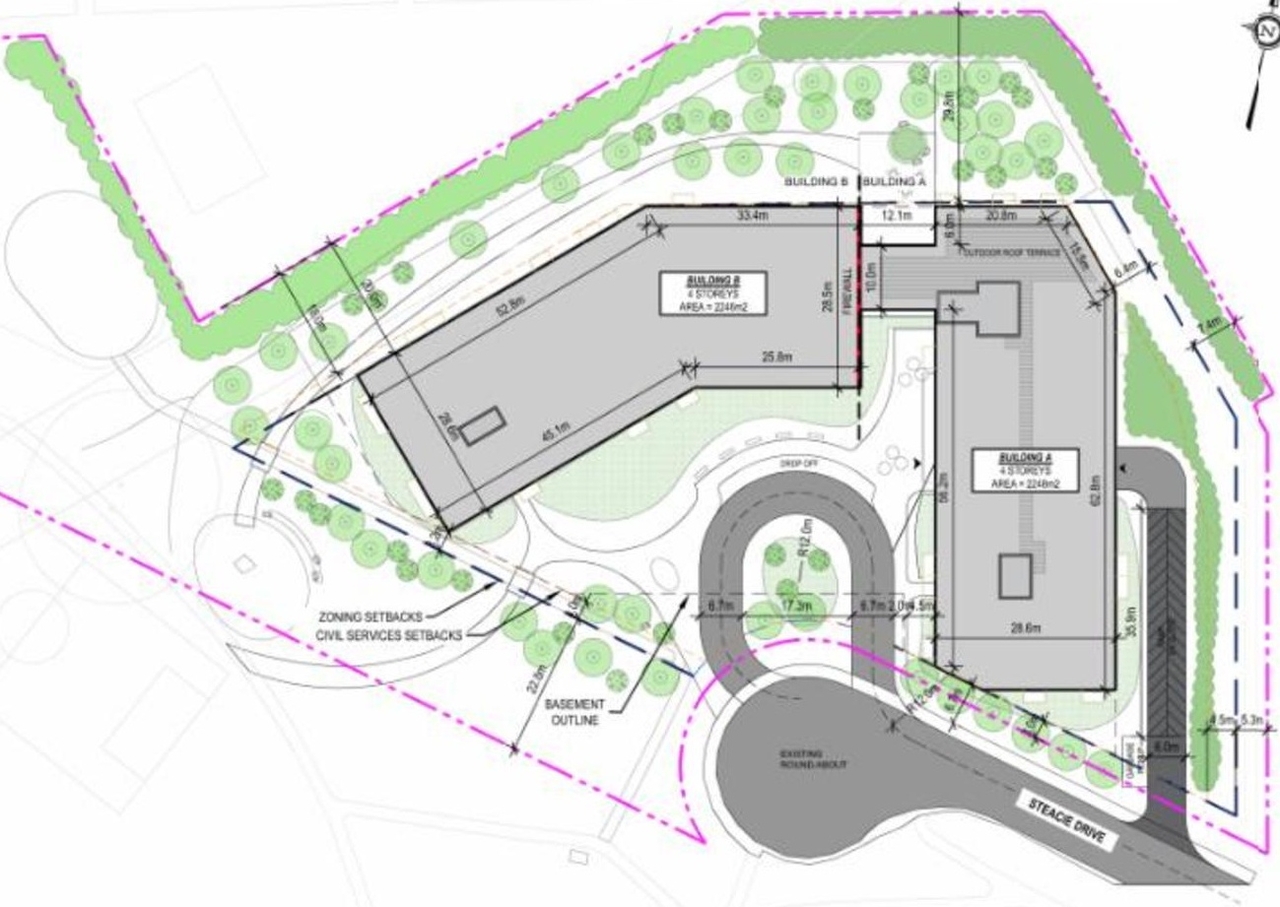 Construction site plan for project from page 47 of the file '2024-12-06 - Urban Design Brief - D07-12-24-0086'