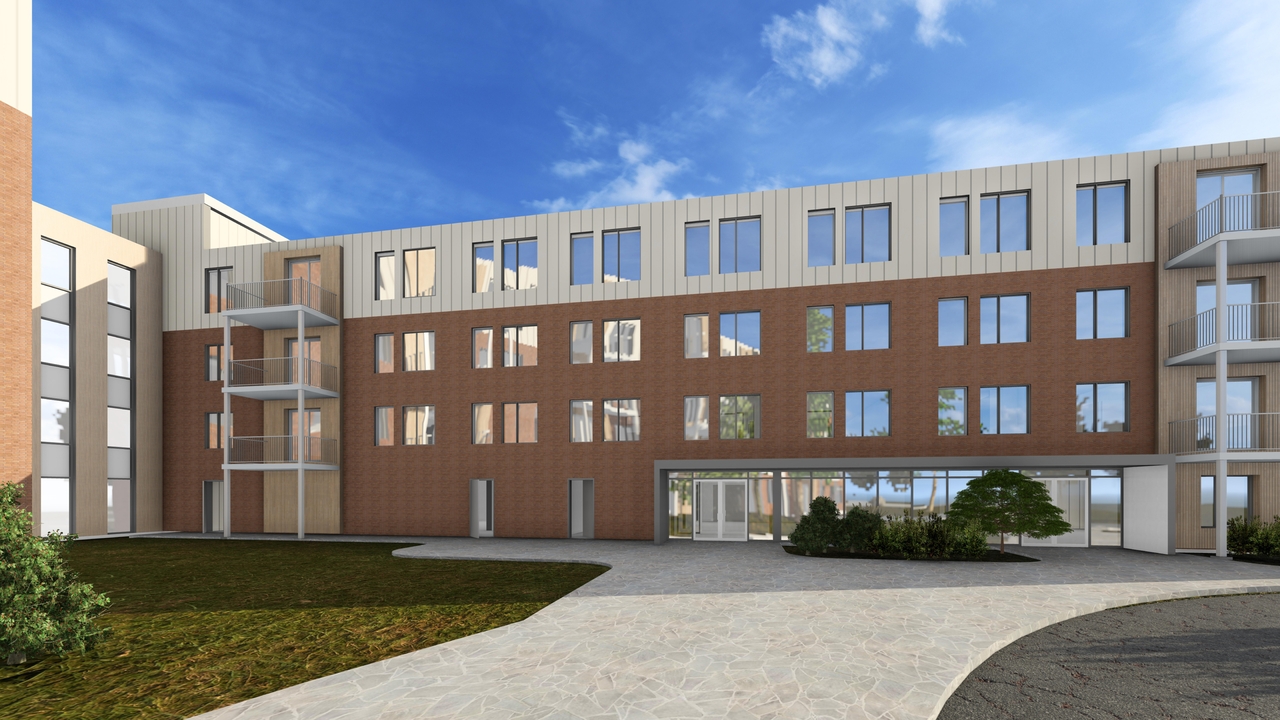 Rendering of building from page 2 of the file '2024-08-12 - Renderings & Perspectives - D07-12-24-0086'
