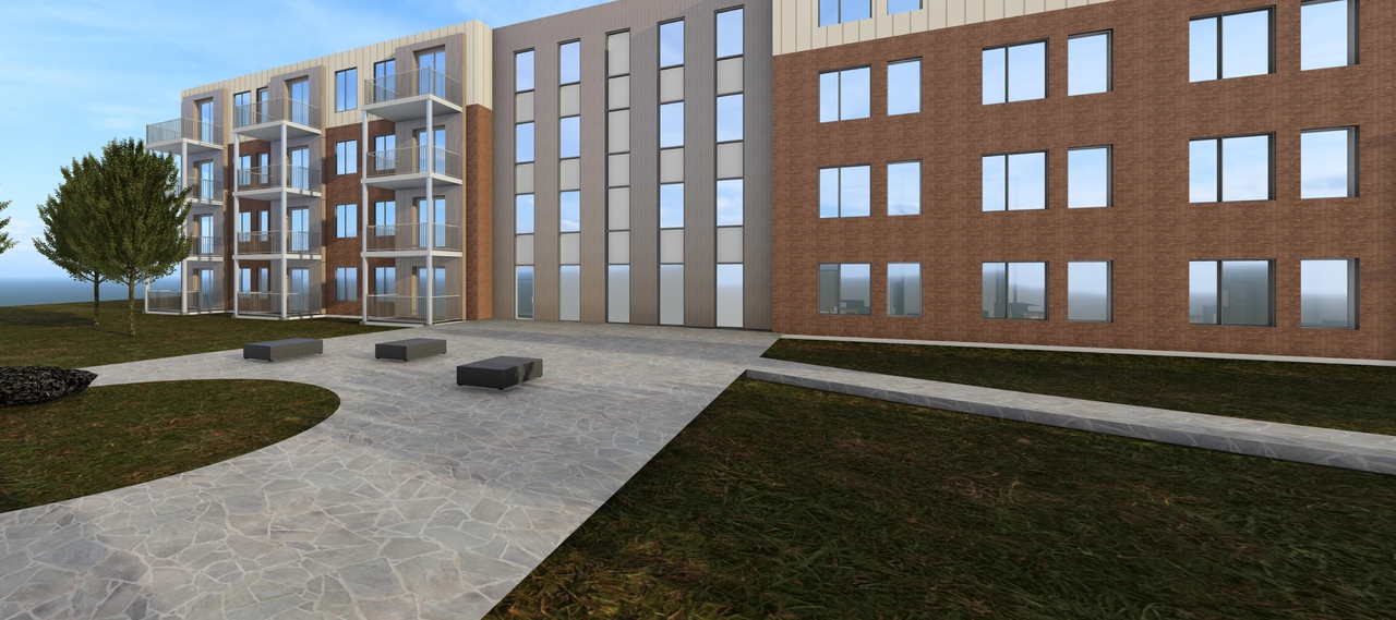 Rendering of building from page 4 of the file '2024-08-12 - Renderings & Perspectives - D07-12-24-0086'