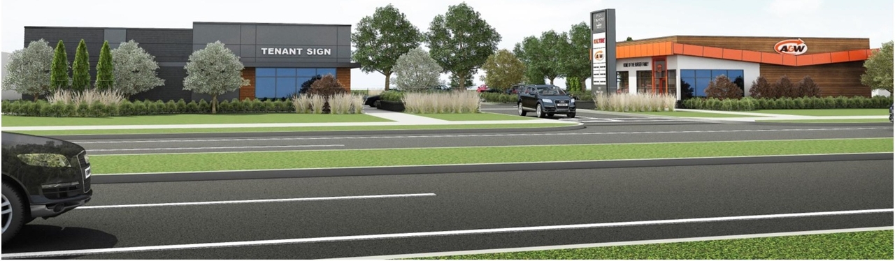 Rendering of building from page 4 of the file '2024-08-20 - Urban Design Brief - D07-12-24-0089'
