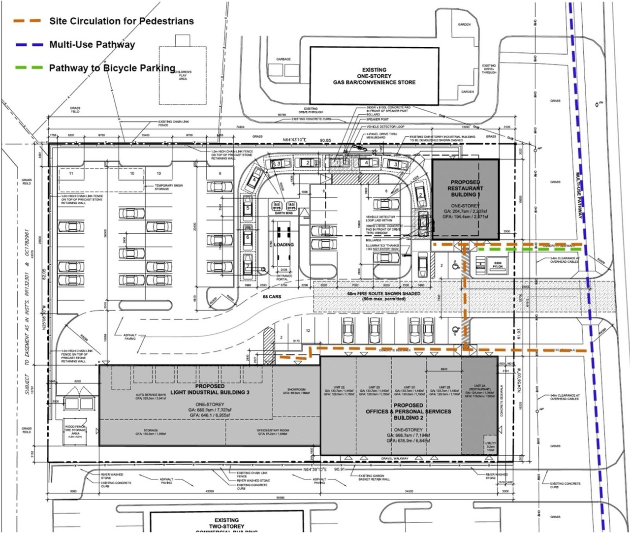 Construction site plan for project from page 33 of the file '2024-08-20 - Urban Design Brief - D07-12-24-0089'