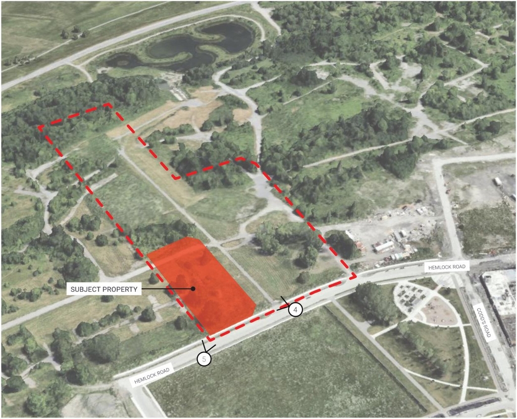 Construction site plan for project from page 7 of the file '2024-08-21 - Design Brief - D07-12-24-0090'