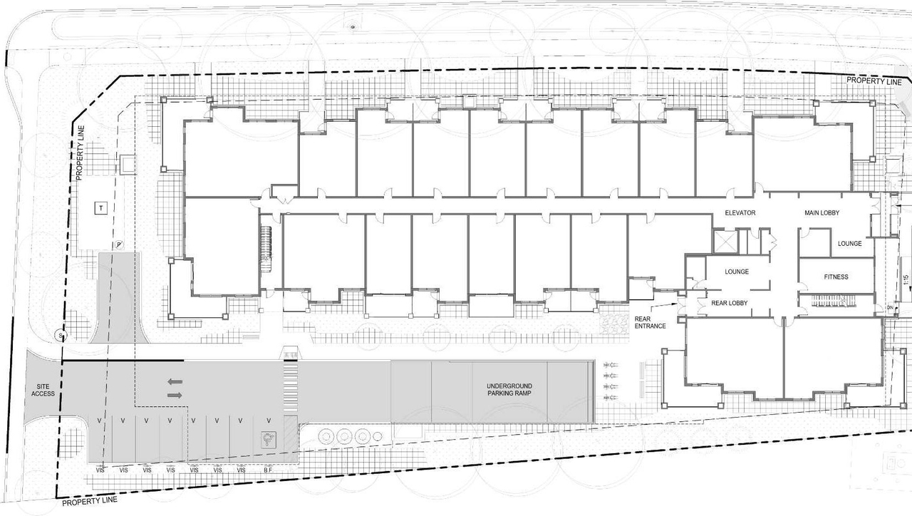 Construction site plan for project from page 13 of the file '2024-08-21 - Design Brief - D07-12-24-0090'