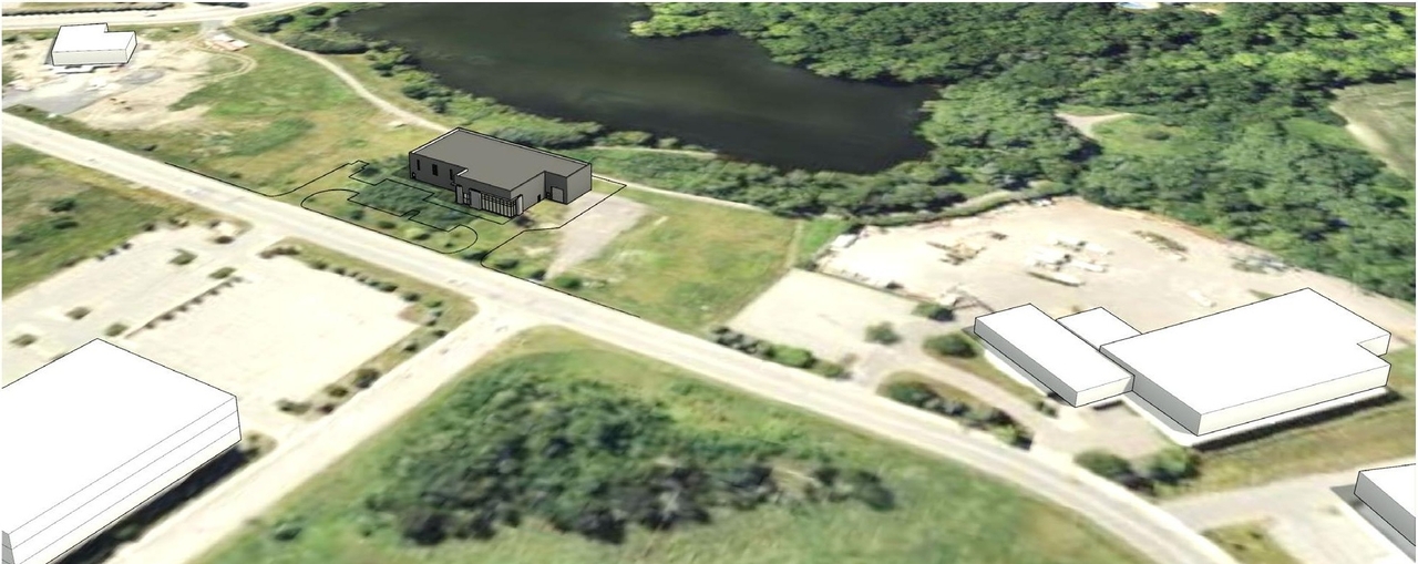 Rendering of building from page 6 of the file '2024-08-26 - Design Brief - D07-12-24-0092'