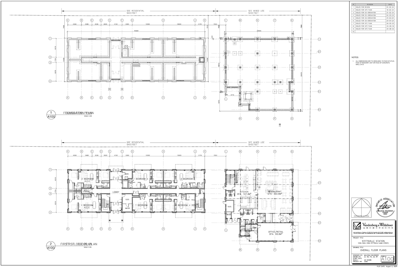 Floor plan for project from page 1 of the file '2024-08-26 - Floor Plans - D07-12-24-0093'