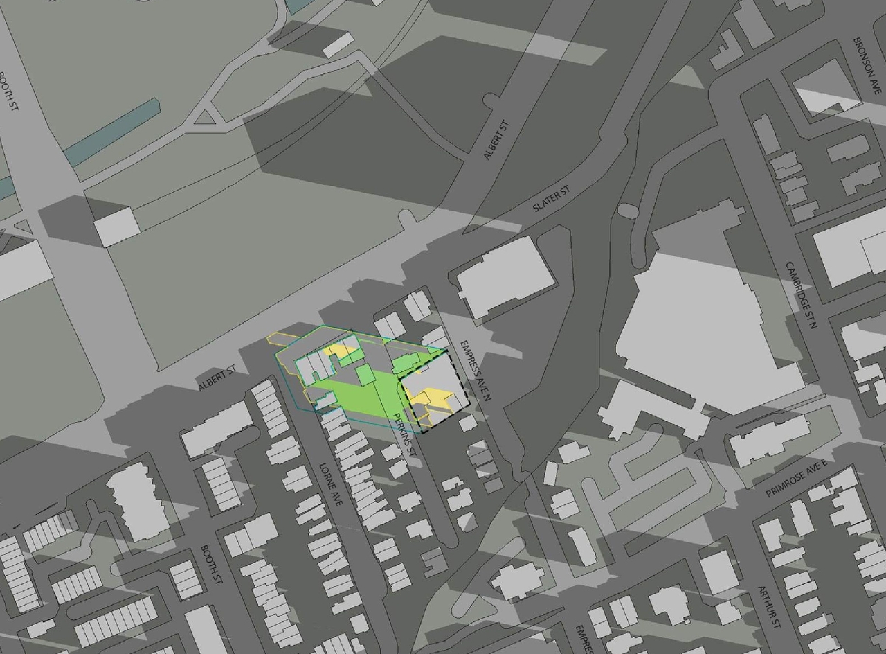 Construction site plan for project from page 22 of the file '2024-08-27 - Design Brief - D07-12-24-0095'