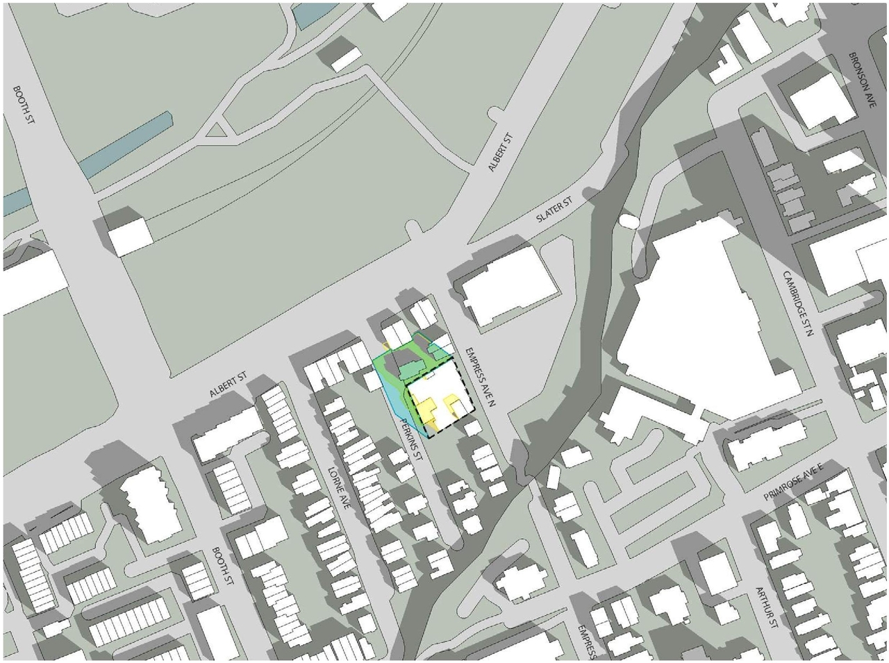 Construction site plan for project from page 22 of the file '2024-08-27 - Design Brief - D07-12-24-0095'