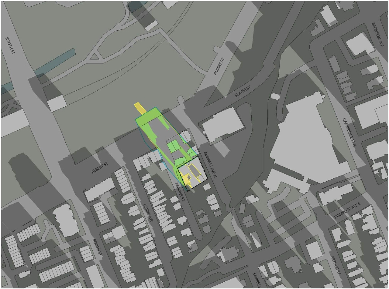 Construction site plan for project from page 25 of the file '2024-08-27 - Design Brief - D07-12-24-0095'