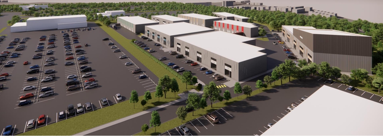 Rendering of building from page 2 of the file '2024-08-27 - Site Context and Street Level Visualization Renders - D07-12-24-0096'