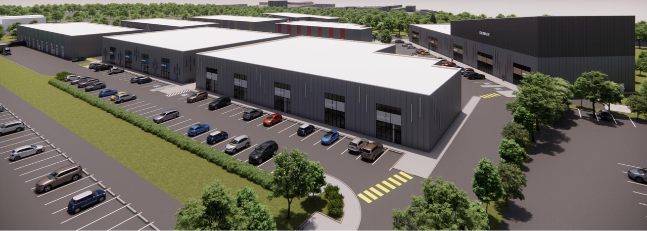 Rendering of building from page 4 of the file '2024-08-27 - Site Context and Street Level Visualization Renders - D07-12-24-0096'