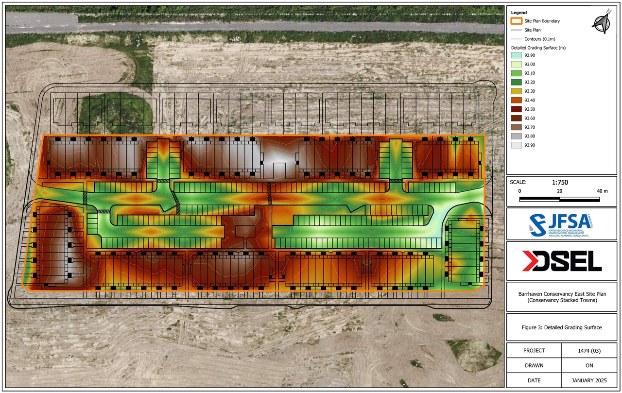 Construction site plan for project from page 91 of the file '2025-01-27 - Design Brief - D07-12-24-0097'