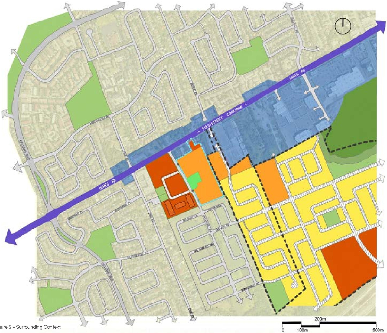 Construction site plan for project from page 6 of the file '2024-11-15 - Urban Design Brief Planning Rationale - D07-12-24-0103'