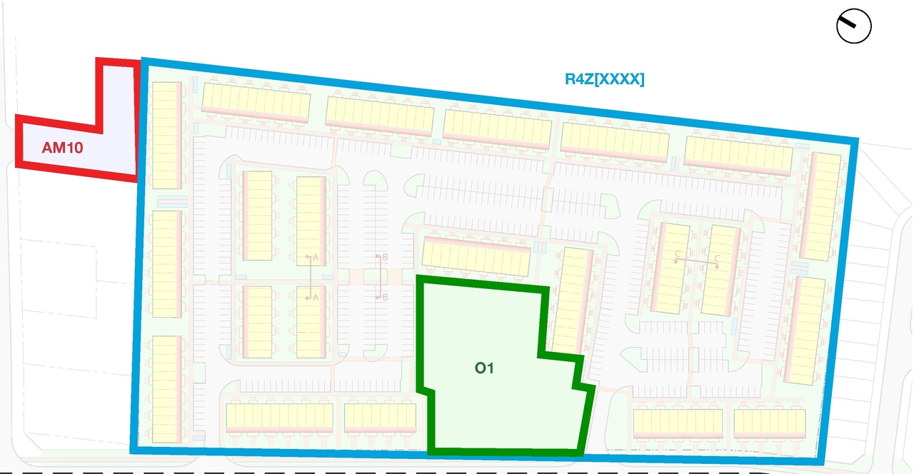 Construction site plan for project from page 28 of the file '2024-11-15 - Urban Design Brief Planning Rationale - D07-12-24-0103'