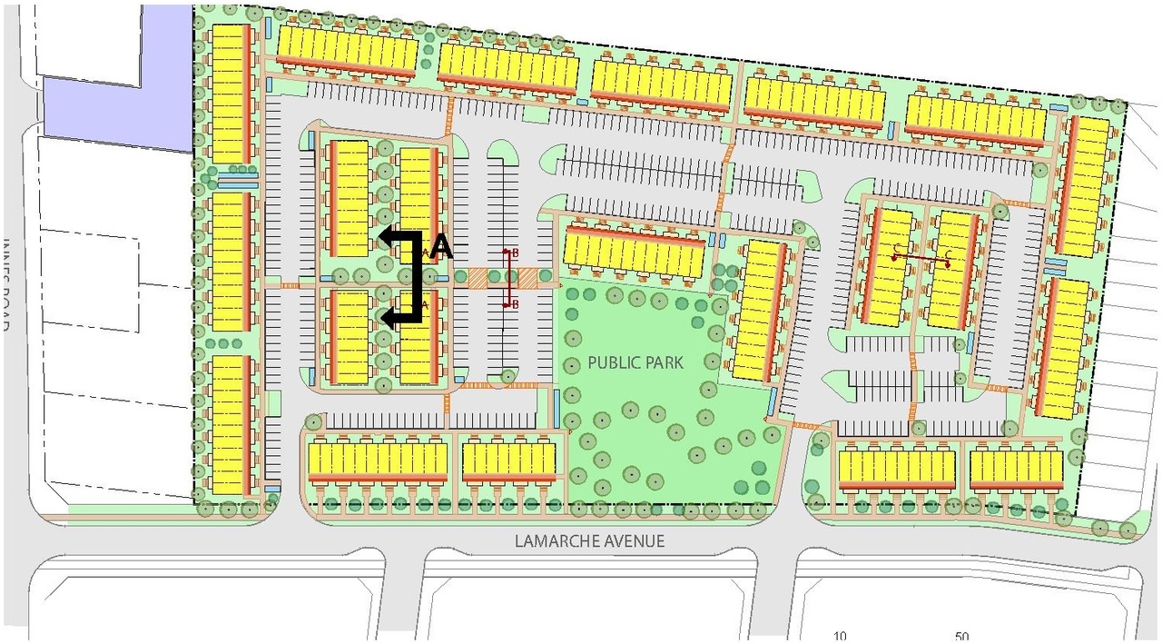 Construction site plan for project from page 35 of the file '2024-11-15 - Urban Design Brief Planning Rationale - D07-12-24-0103'