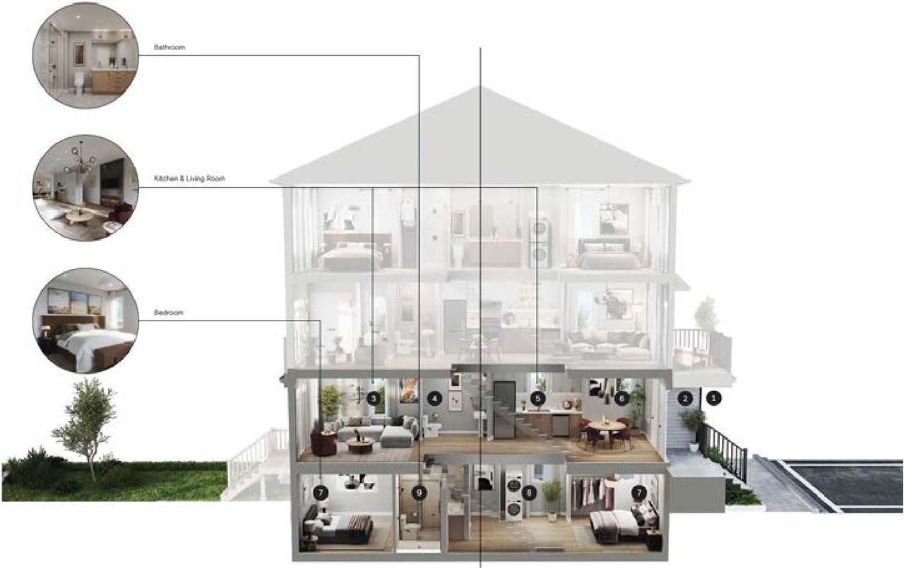 Floor plan for project from page 39 of the file '2024-11-15 - Urban Design Brief Planning Rationale - D07-12-24-0103'