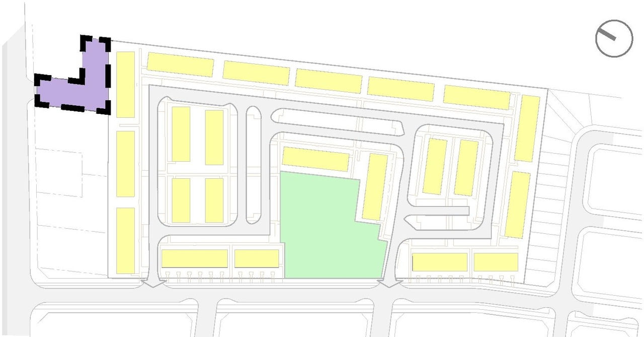 Construction site plan for project from page 40 of the file '2024-11-15 - Urban Design Brief Planning Rationale - D07-12-24-0103'