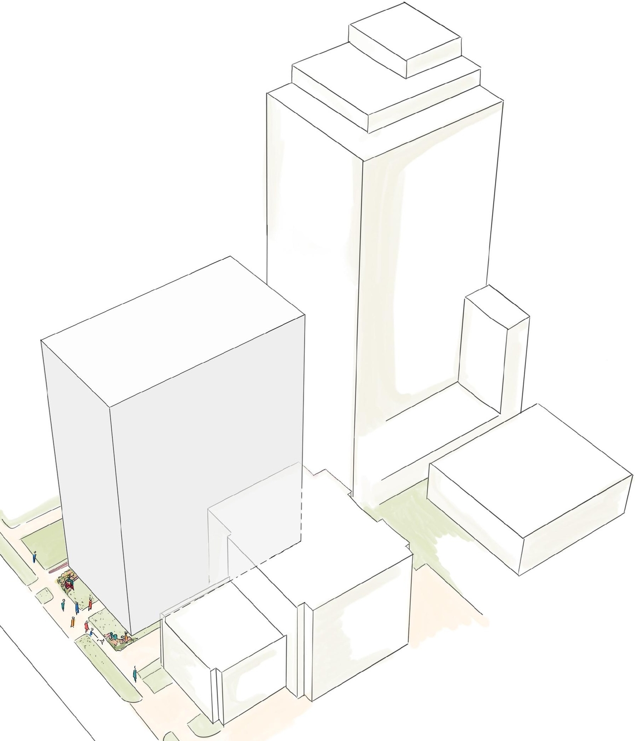 Rendering of building from page 31 of the file '2024-09-19 - Urban Design Review Panel Report - D07-12-24-0107'