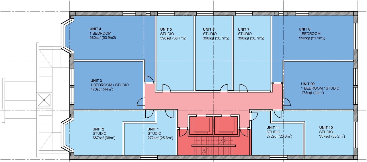 Floor plan for project from page 54 of the file '2024-09-19 - Urban Design Review Panel Report - D07-12-24-0107'
