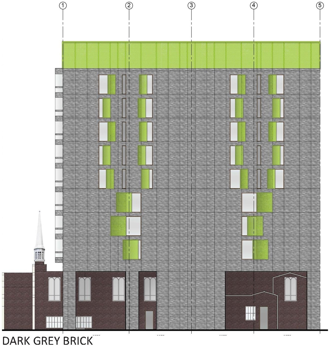 Rendering of building from page 61 of the file '2024-09-19 - Urban Design Review Panel Report - D07-12-24-0107'