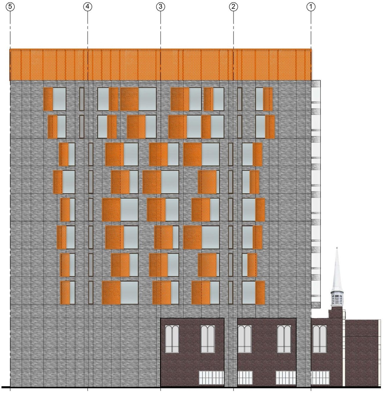 Rendering of building from page 63 of the file '2024-09-19 - Urban Design Review Panel Report - D07-12-24-0107'