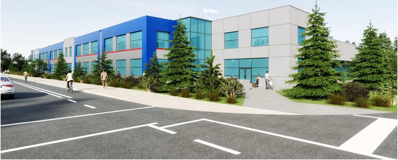 Rendering of building from page 20 of the file '2024-11-27 - Design Brief - D07-12-24-0113'