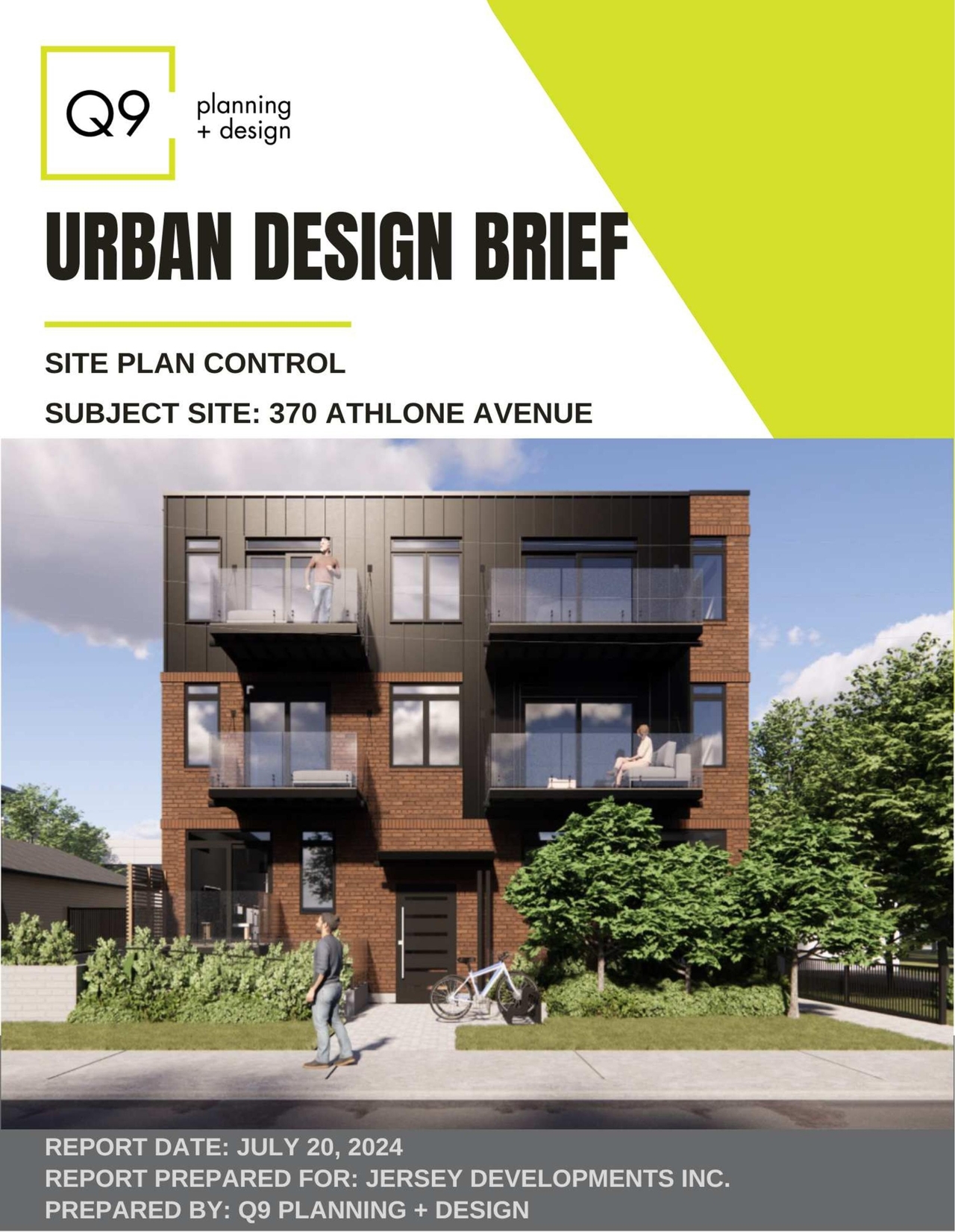 Rendering of building from page 1 of the file '2024-10-01 - Urban Design Brief - D07-12-24-0114'