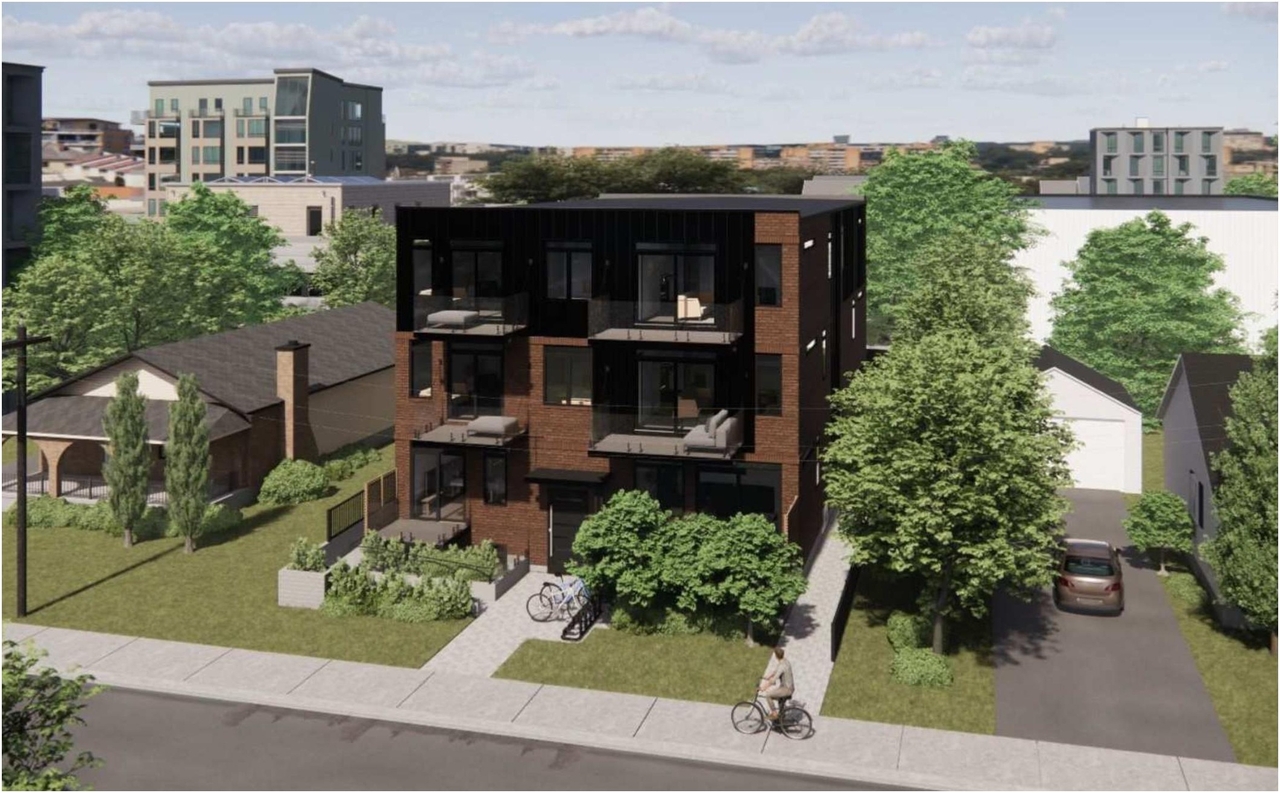 Rendering of building from page 7 of the file '2024-10-01 - Urban Design Brief - D07-12-24-0114'