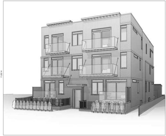 Rendering of building from page 9 of the file '2024-10-01 - Urban Design Brief - D07-12-24-0114'