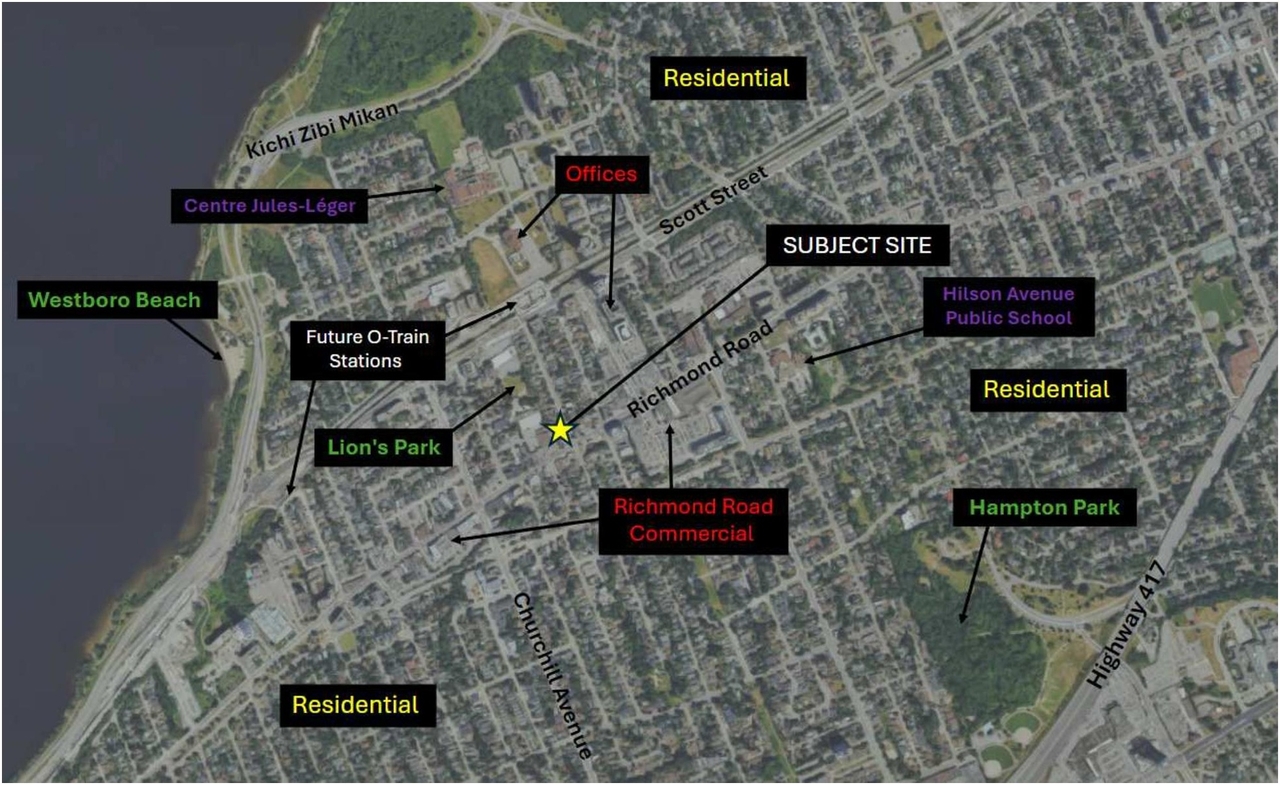 Construction site plan for project from page 24 of the file '2024-10-01 - Urban Design Brief - D07-12-24-0114'