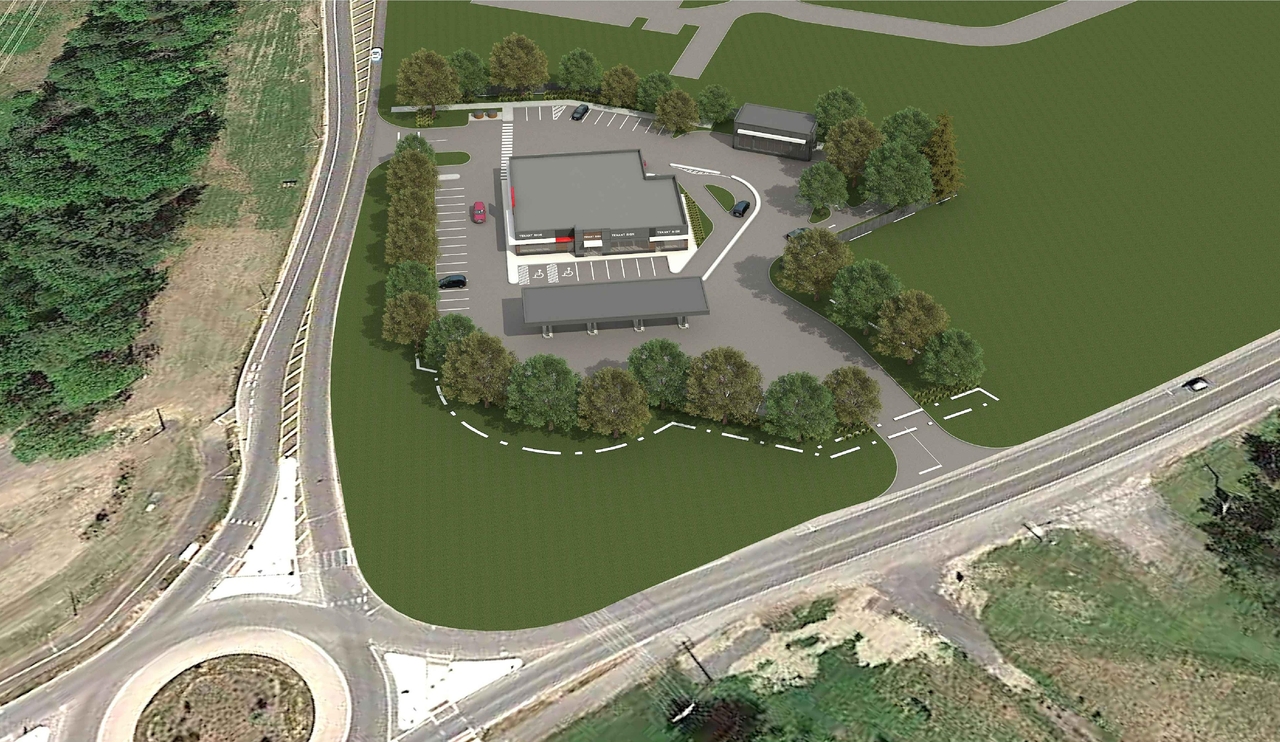 Construction site plan for project from page 3 of the file '2024-10-07 - Building Elevations & Renderings - D07-12-24-0119'