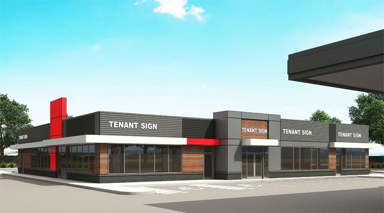 Rendering of building from page 5 of the file '2024-10-07 - Building Elevations & Renderings - D07-12-24-0119'