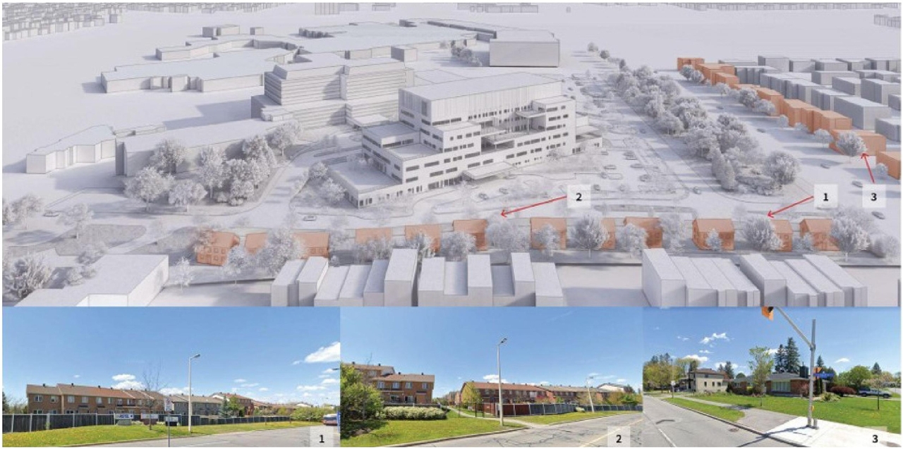 Rendering of building from page 9 of the file '2024-10-09 - Urban Design Brief - D07-12-24-0121'
