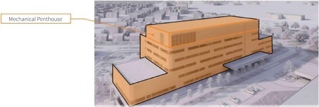 Rendering of building from page 11 of the file '2024-10-09 - Urban Design Brief - D07-12-24-0121'