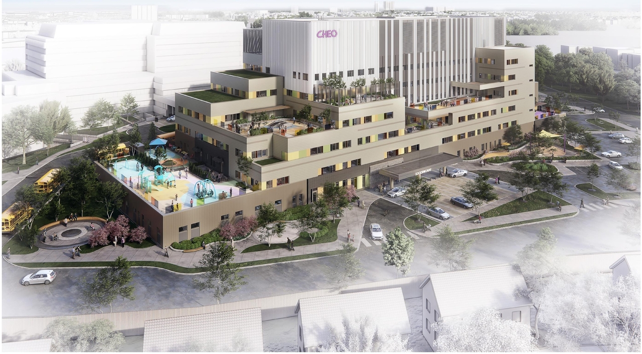 Rendering of building from page 12 of the file '2024-10-09 - Urban Design Brief - D07-12-24-0121'