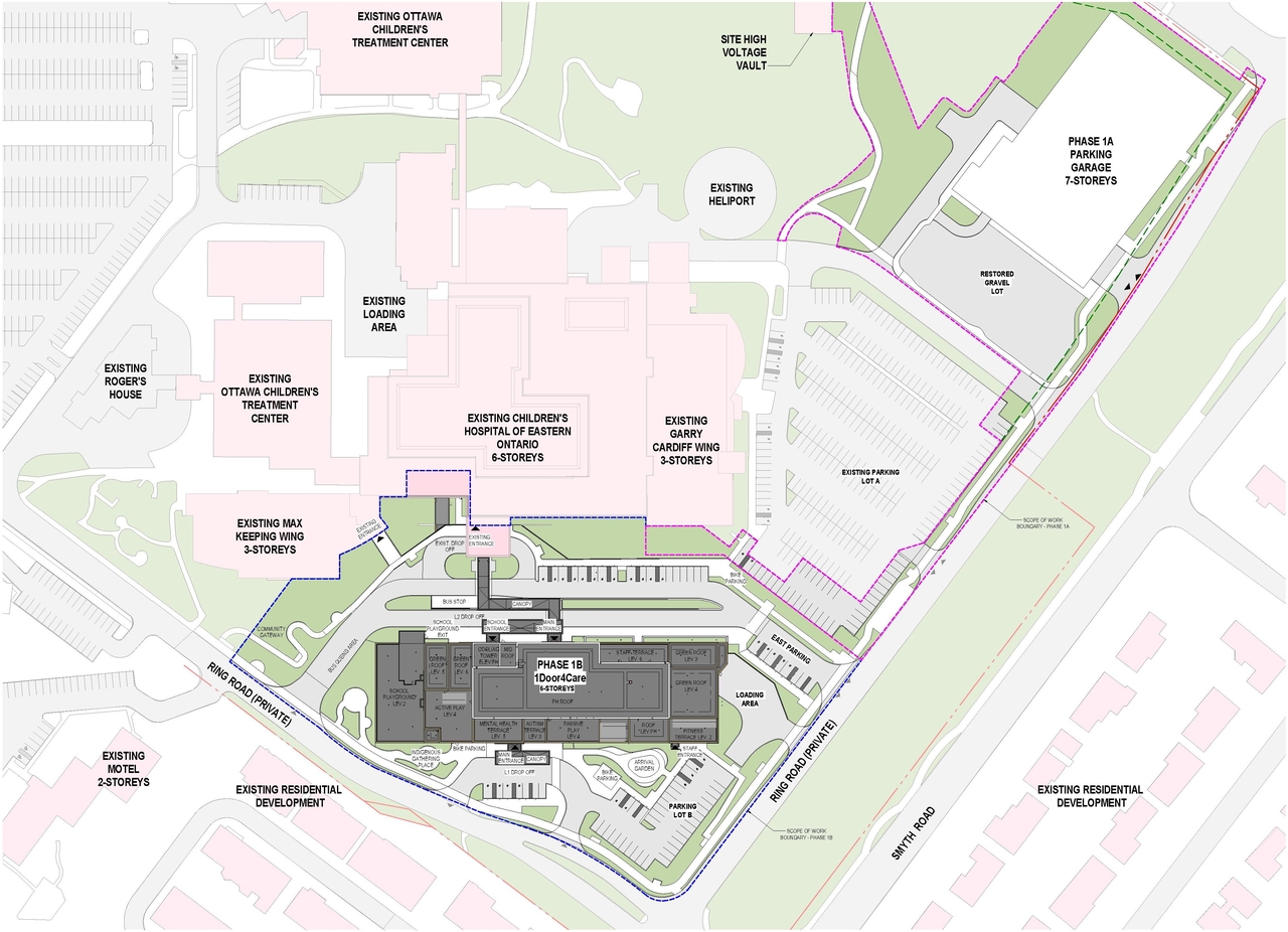 Construction site plan for project from page 15 of the file '2024-10-09 - Urban Design Brief - D07-12-24-0121'