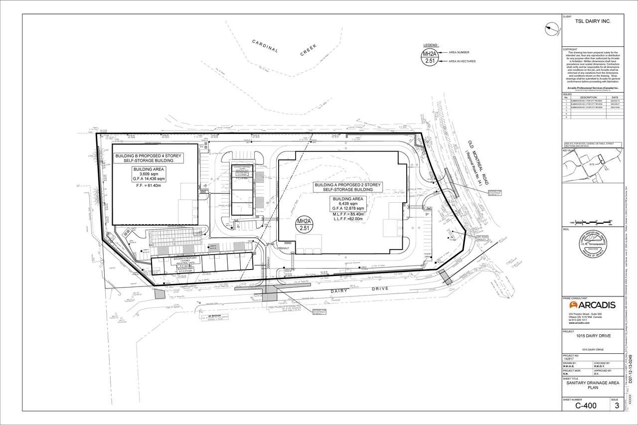 Construction site plan for project from page 108 of the file '2024-10-09 - Design Brief - D07-12-24-0122'