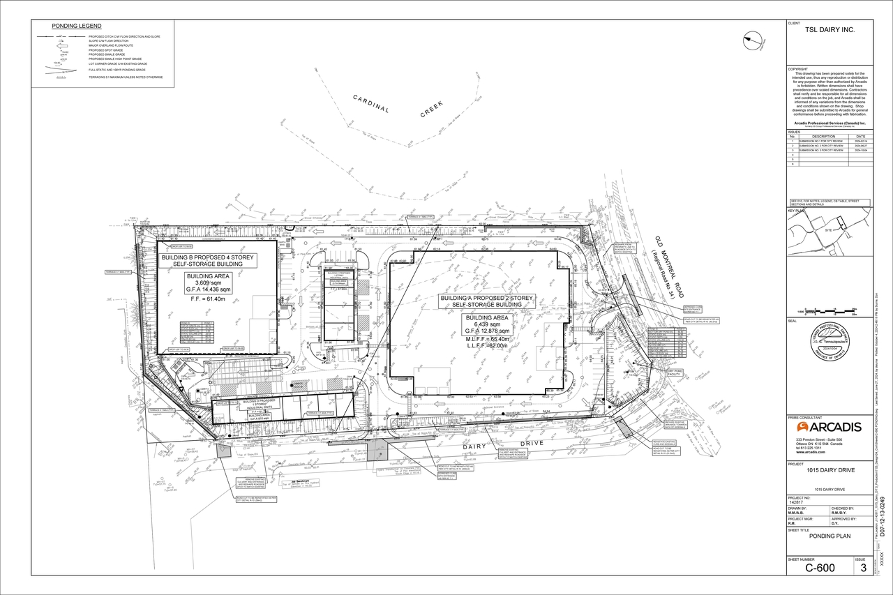Construction site plan for project from page 117 of the file '2024-10-09 - Design Brief - D07-12-24-0122'