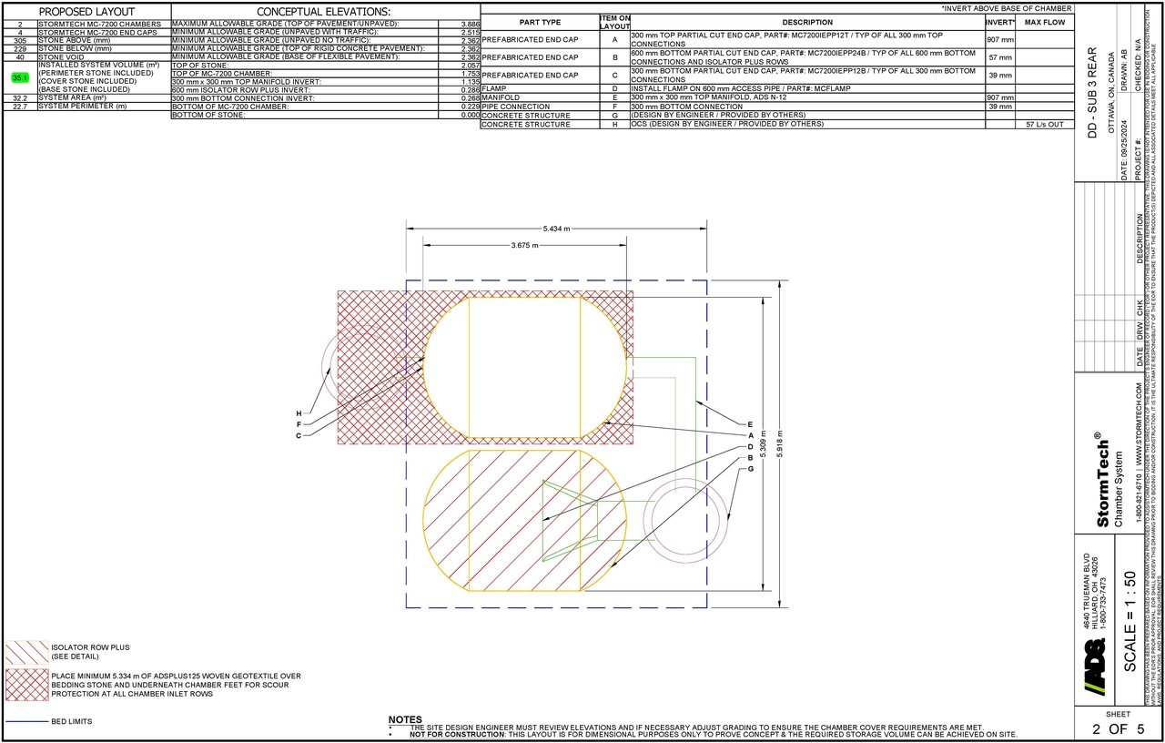 Construction site plan for project from page 128 of the file '2024-10-09 - Design Brief - D07-12-24-0122'