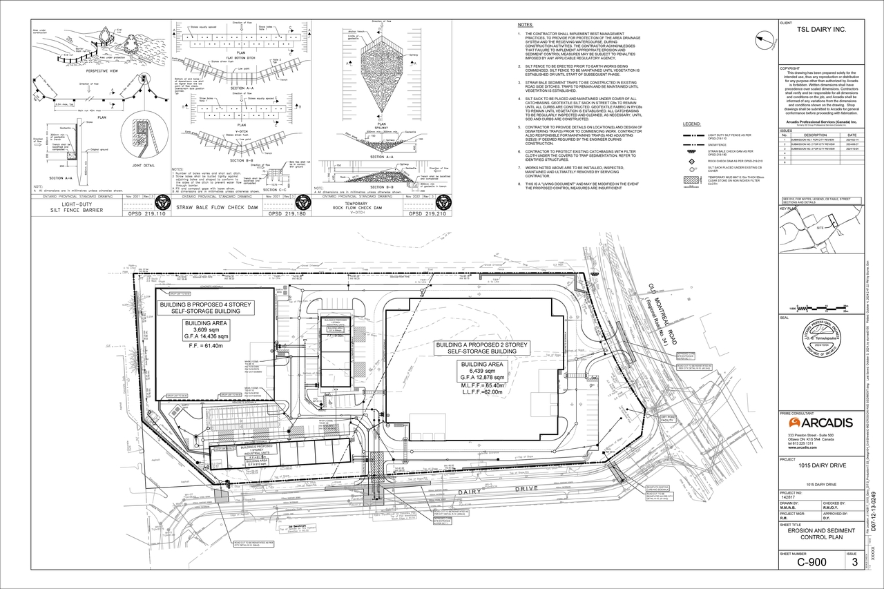 Construction site plan for project from page 135 of the file '2024-10-09 - Design Brief - D07-12-24-0122'