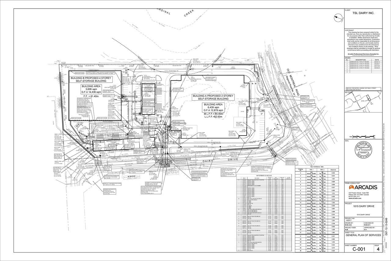 Construction site plan for project from page 32 of the file '2025-07-02 - Design Brief - D07-12-24-0122'