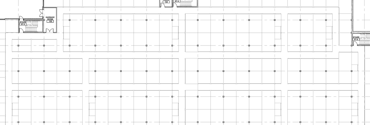 Construction site plan for project from page 1 of the file '2024-12-18 - Building Elevations and Floor Plans (Building A) -D07-12-24-0122'