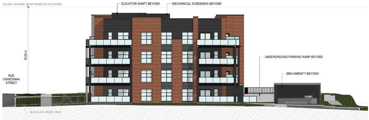 Rendering of building from page 12 of the file '2024-10-11 - Design Brief - D07-12-24-0126'