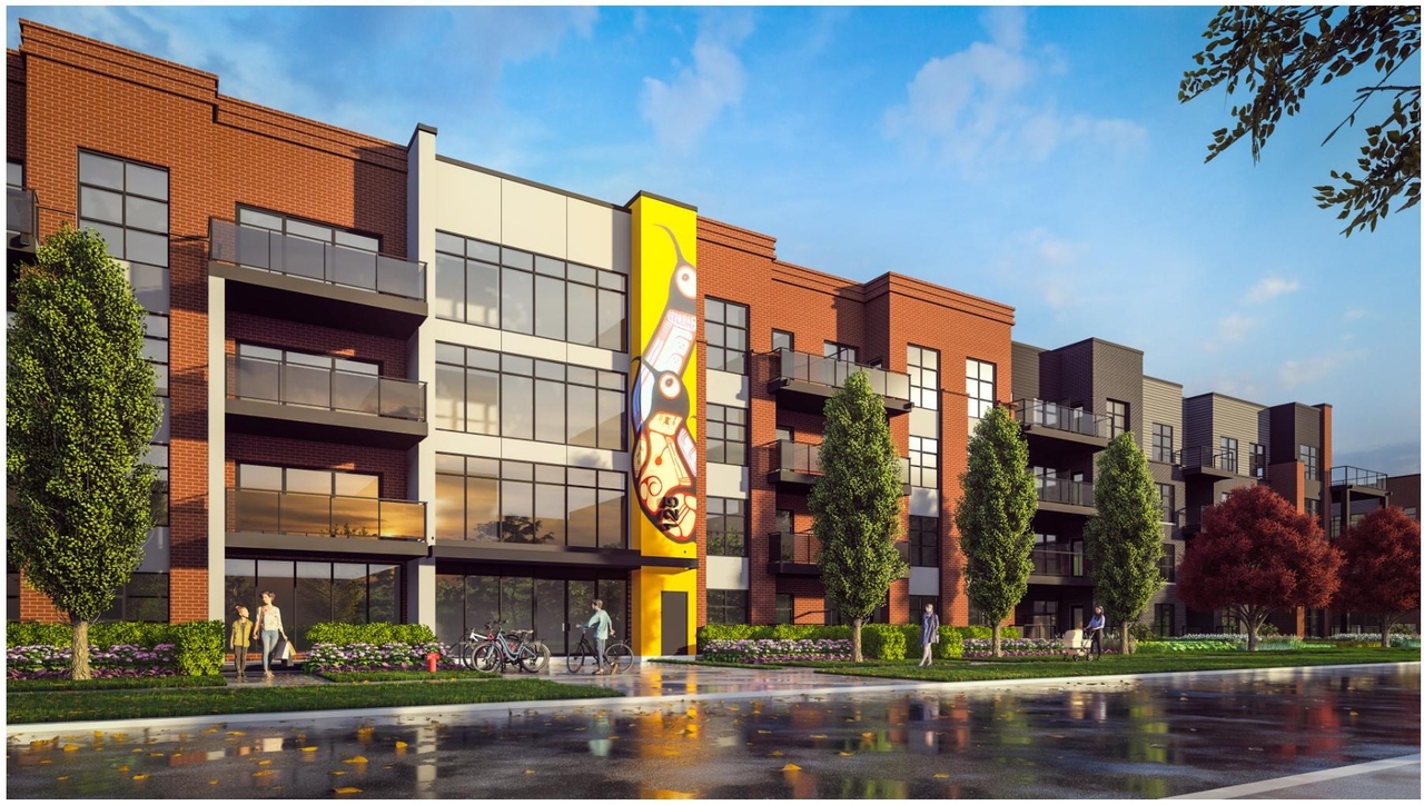 Rendering of building from page 15 of the file '2024-10-11 - Design Brief - D07-12-24-0126'
