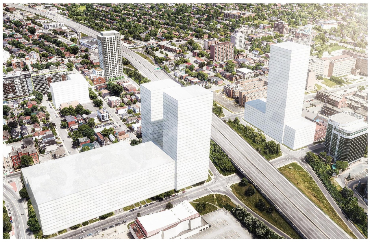 Rendering of building from page 10 of the file '2024-10-11 - Urban Design Brief - D07-12-24-0127'