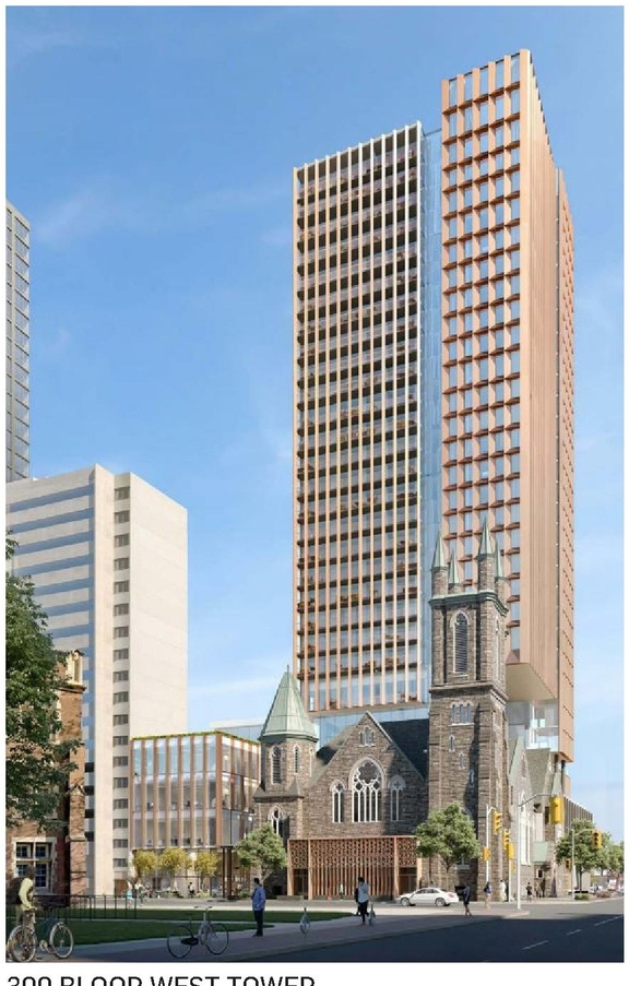 Rendering of building from page 42 of the file '2024-10-11 - Urban Design Brief - D07-12-24-0127'