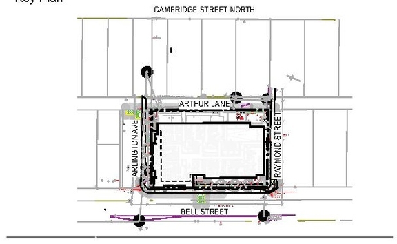 Construction site plan for project from page 48 of the file '2024-10-11 - Urban Design Brief - D07-12-24-0127'